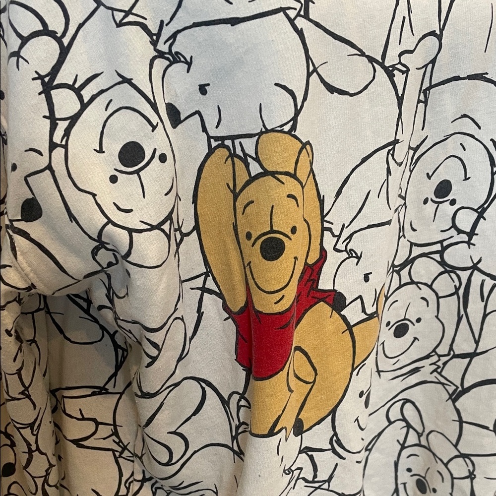 Cream Winnie the Pooh Sweatshirt oversized - Picture 2 of 2